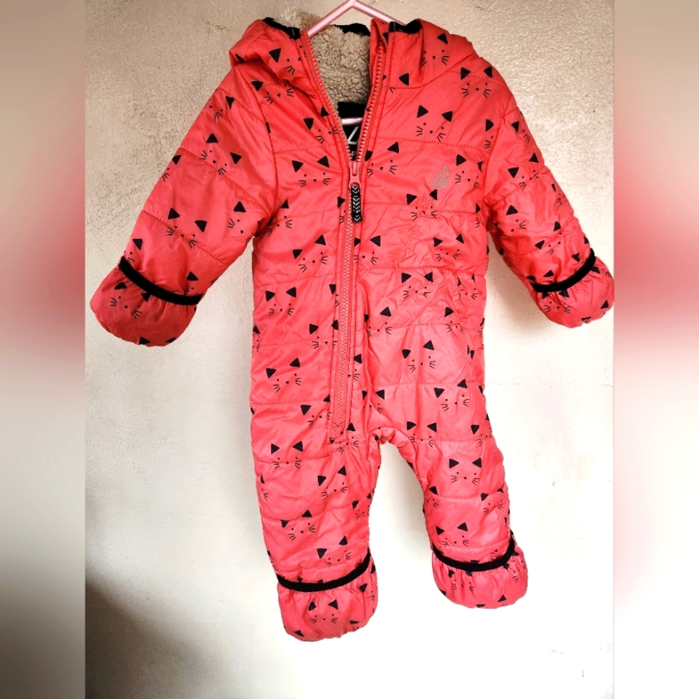 Ripzone 3-6 Month Bunting Snow Suit Kitties